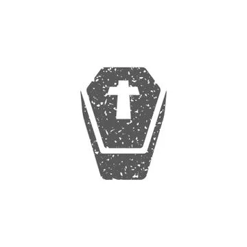 Grunge icon - Coffin Stock Illustration