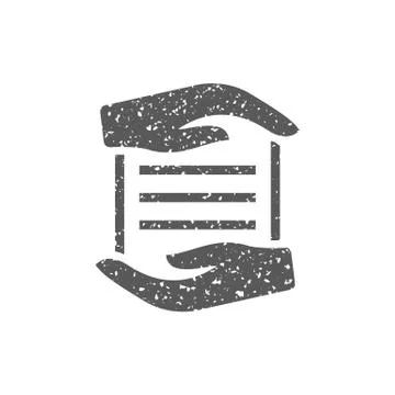Grunge icon - Data protection Stock Illustration