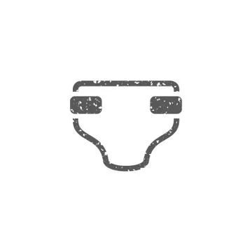 Grunge icon - Diaper Stock Illustration