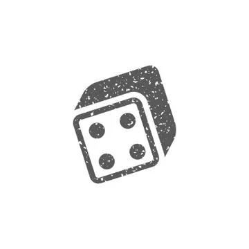 Grunge icon - Dice Stock Illustration
