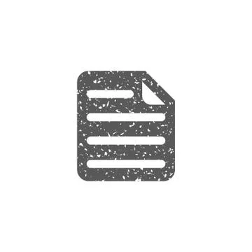 Grunge icon - Document symbol Stock Illustration