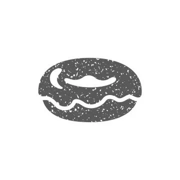 Grunge icon - Doughnut Stock Illustration