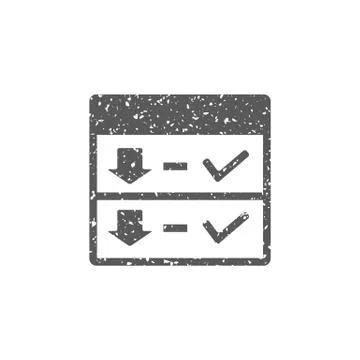 Grunge icon - Download interface Stock Illustration
