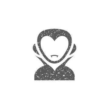 Grunge icon - Dracula Stock Illustration
