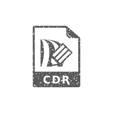 Grunge icon - Drawing file format Stock Illustration
