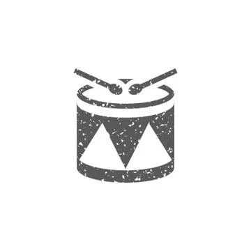 Grunge icon - Drums Stock Illustration