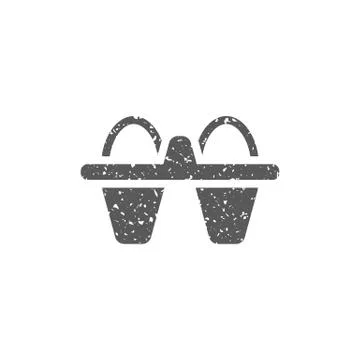 Grunge icon - Egg cardbox Stock Illustration