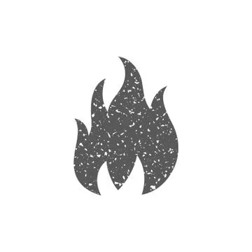 Grunge icon - Fire Stock Illustration