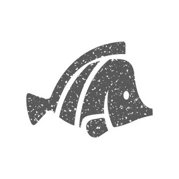 Grunge icon - Fish Stock Illustration