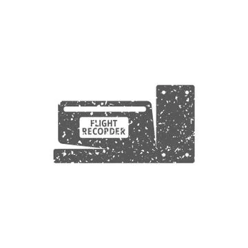 Grunge icon - Flight recorder Stock Illustration