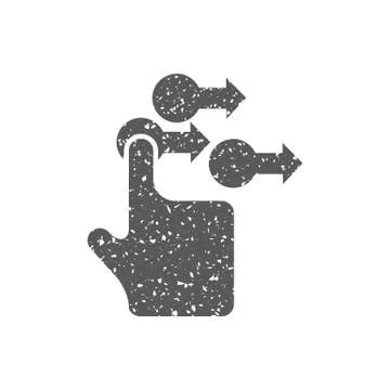 Grunge icon - Gesture Stock Illustration