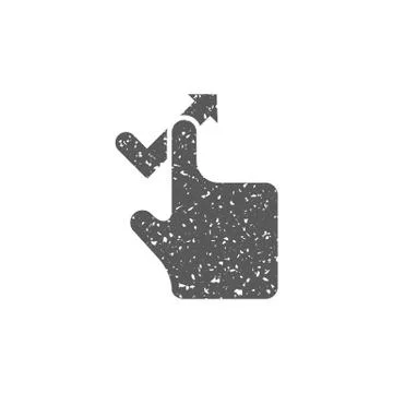 Grunge icon - Gesture Stock Illustration