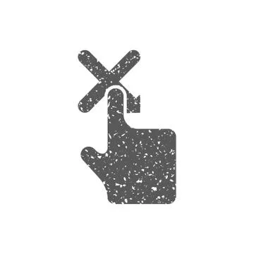 Grunge icon - Gesture Stock Illustration