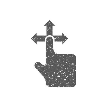 Grunge icon - Gesture Stock Illustration