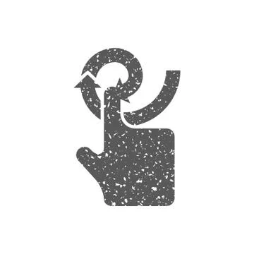Grunge icon - Gesture Stock Illustration