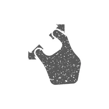 Grunge icon - Gesture Stock Illustration