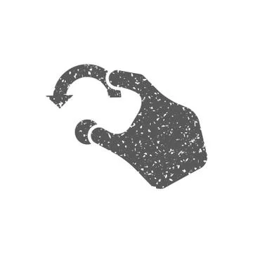 Grunge icon - Gesture Stock Illustration