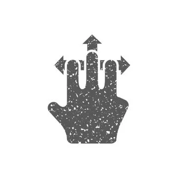 Grunge icon - Gesture Stock Illustration