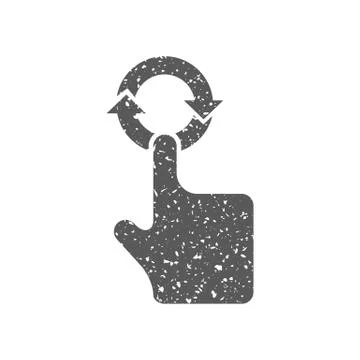 Grunge icon - Gesture Stock Illustration