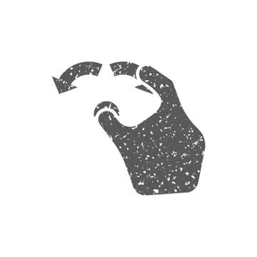 Grunge icon - Gesture Stock Illustration
