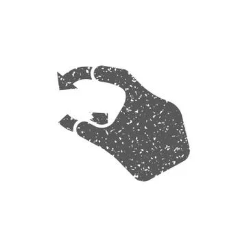 Grunge icon - Gesture Stock Illustration