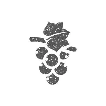 Grunge icon - Grape Stock Illustration