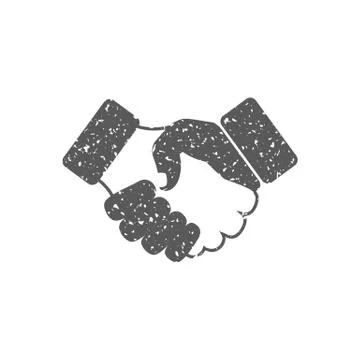 Grunge icon - Handshake Stock Illustration