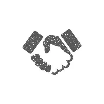 Grunge icon - Handshake Stock Illustration