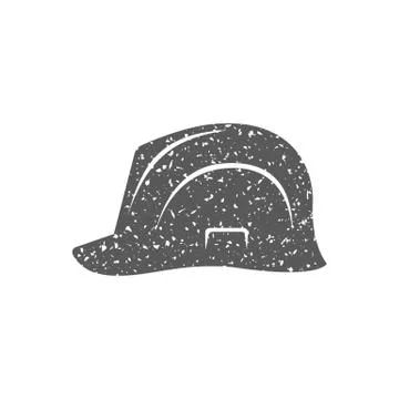 Grunge icon - Hard hat Stock Illustration