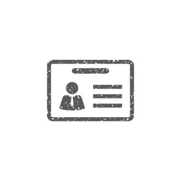 Grunge icon - ID Card Stock Illustration