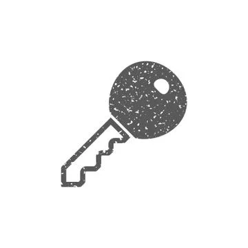 Grunge icon - Key Stock Illustration