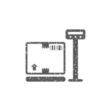 Grunge icon - Logistic scale Stock Illustration