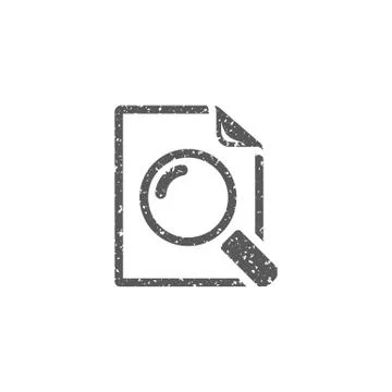 Grunge icon - Magnifier Stock Illustration