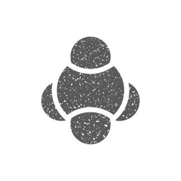 Grunge icon - Molecules Stock Illustration