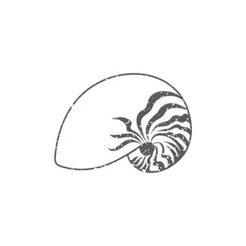 Grunge icon - Nautilus Stock Illustration