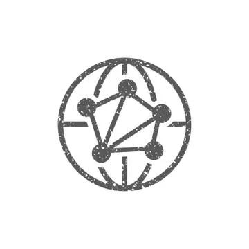 Grunge icon - Network 스톡 일러스트