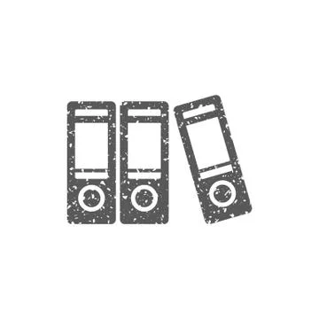 Grunge icon - Office folder Stock Illustration