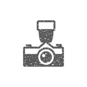 Grunge icon - Old camera Stock Illustration