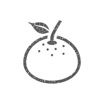 Grunge icon - Orange Stock Illustration
