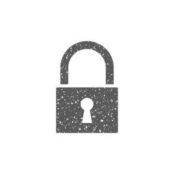 Grunge icon - Padlock Stock Illustration