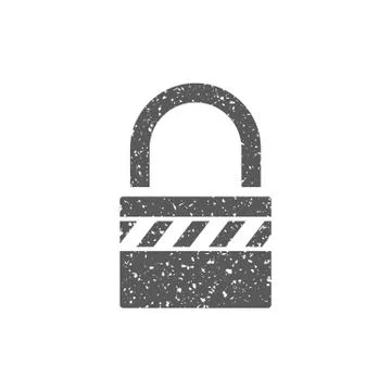 Grunge icon - Padlock Stock Illustration