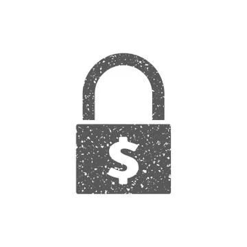 Grunge icon - Padlock Stock Illustration