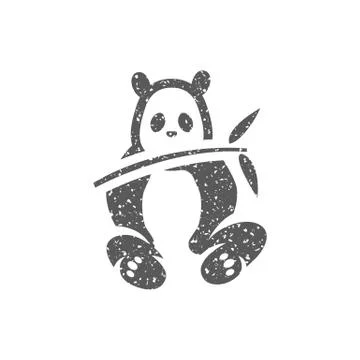 Grunge icon - Panda Stock Illustration