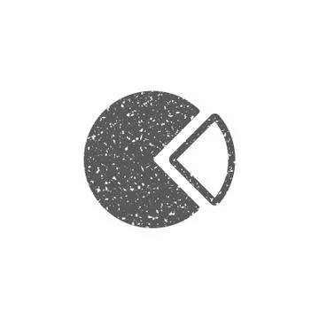 Grunge icon - Pie chart Stock Illustration