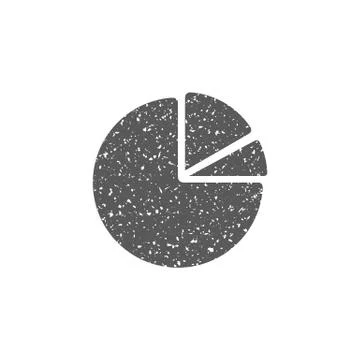 Grunge icon - Pie chart Stock Illustration