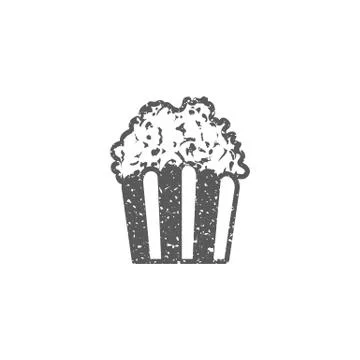 Grunge icon - Popcorn Stock Illustration