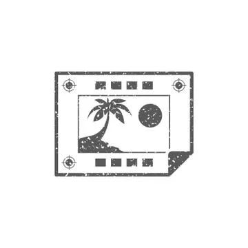 Grunge icon - Print proof Illustrazione stock
