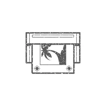 Grunge icon - Printing proof Stock Illustration