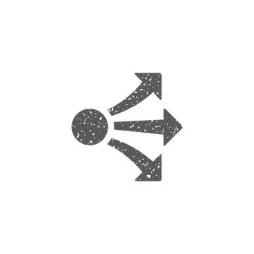 Grunge icon - Propagate arrows Stock Illustration
