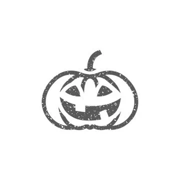 Grunge icon - Pumpkin Stock Illustration